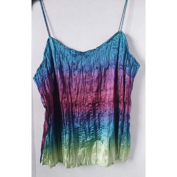 Violet and Claire Rainbow Ocean Summer Beach Party Tank Top SZ L - Picture 2 of 7